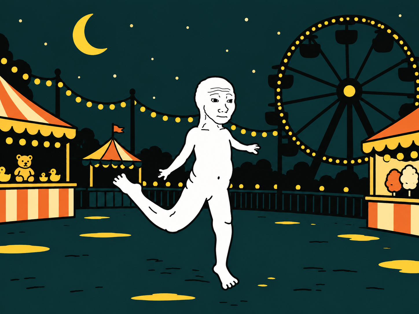 Night carnival scene
